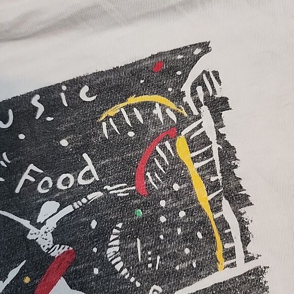 Vintage ONEITA PowerT Duppywear Jamaican TShirt Island Style White Single Stitch - Picture 8 of 16